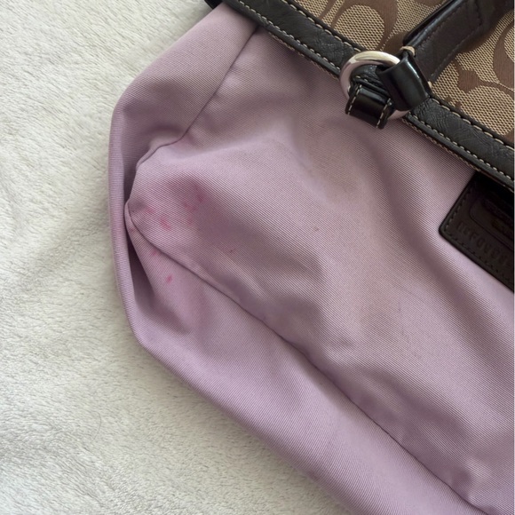 GUC COACH monogram Khaki/brown canvas tote bag - Picture 10 of 14